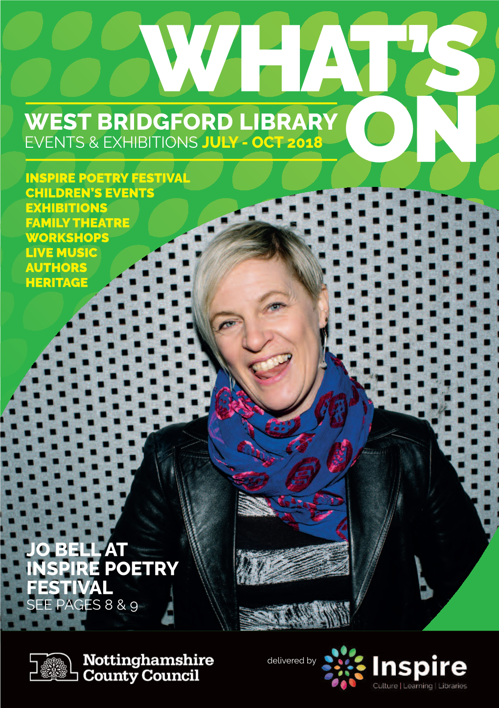 West Bridgford Library Events & Exhibitions July - Oct 2018