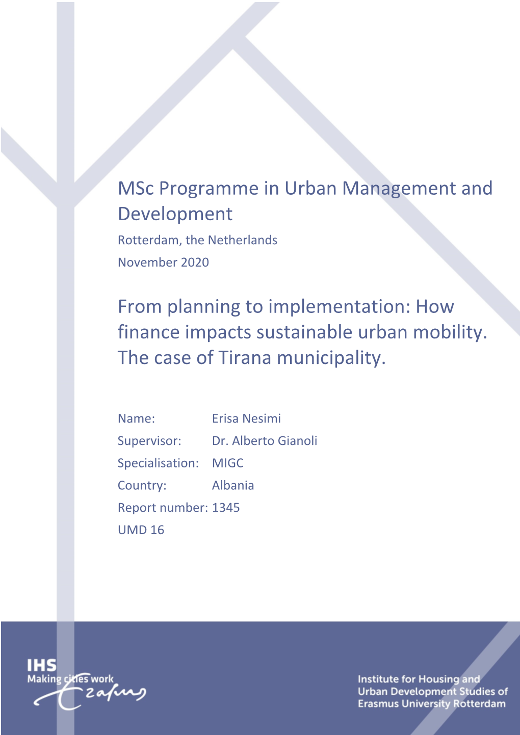 How Finance Impacts Sustainable Urban Mobility