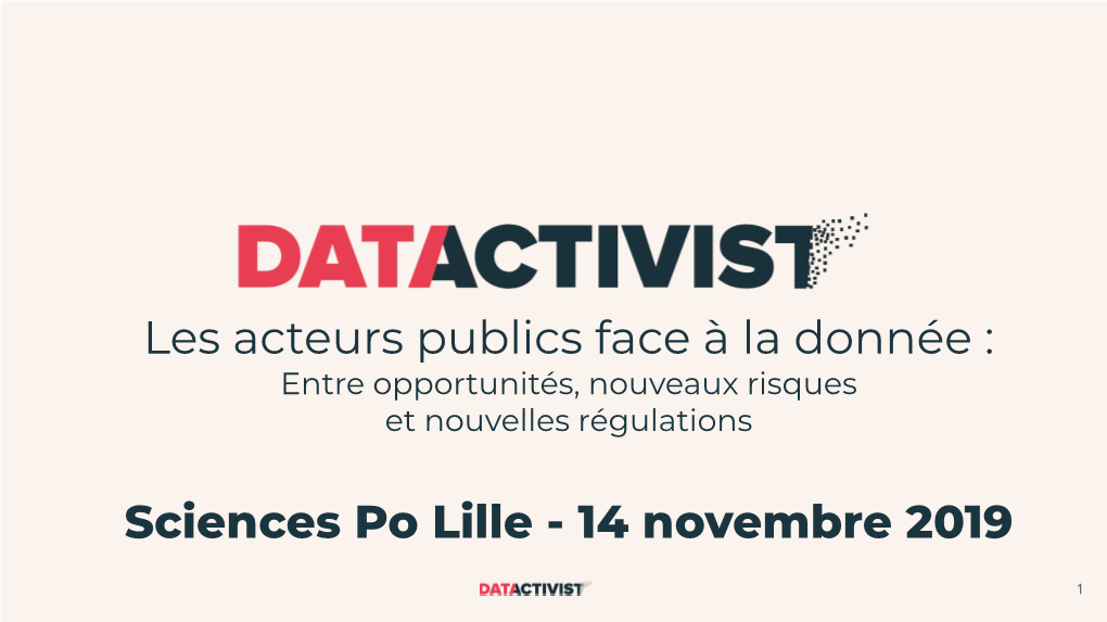 Sciences Po Lille - 14 Novembre 2019