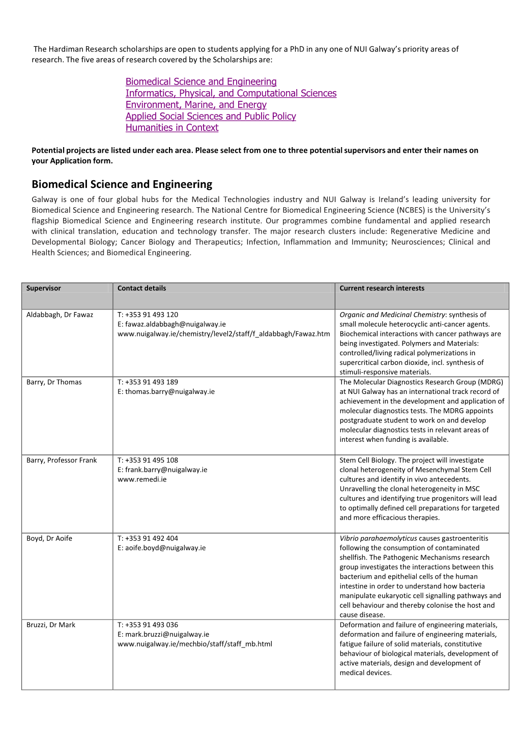 Biomedical Science and Engineering