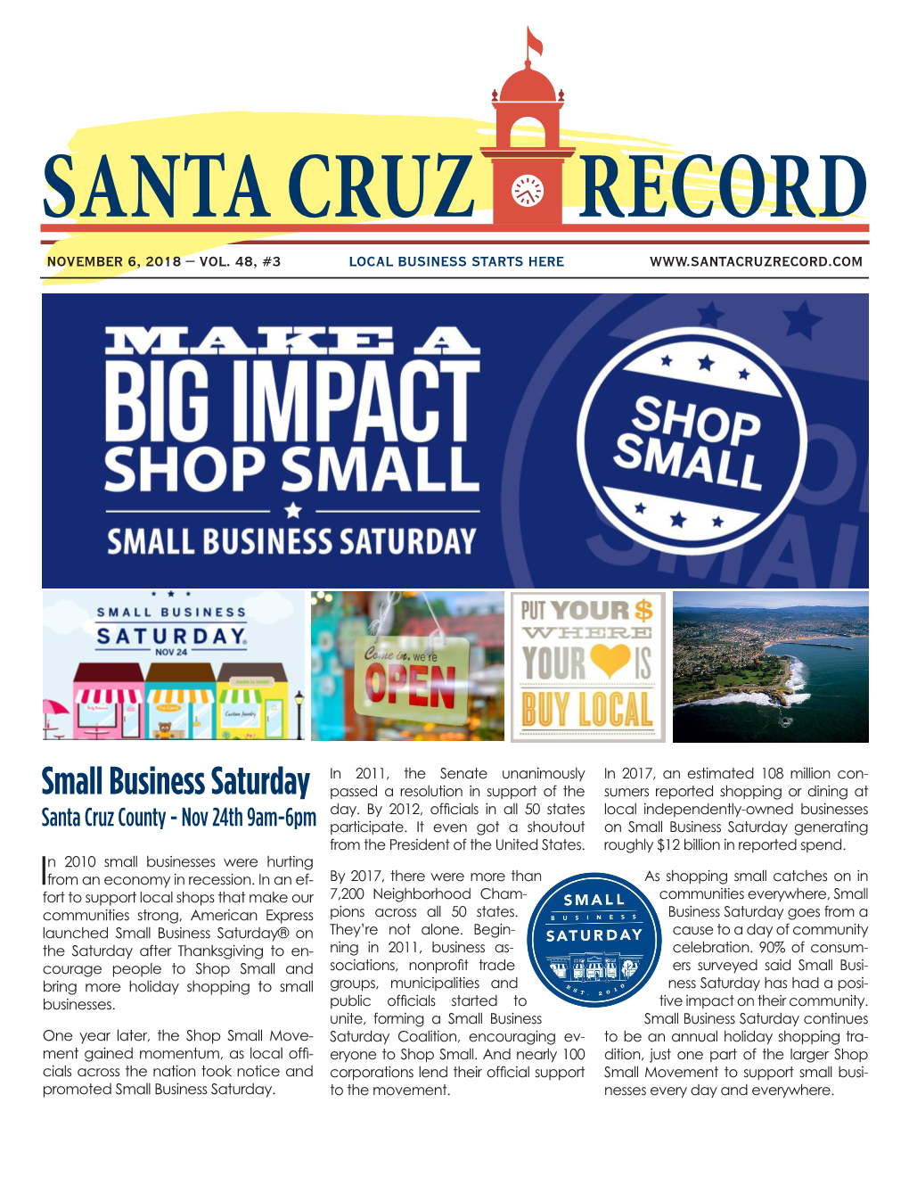 Santa Cruz Record November 6, 2018 – Vol