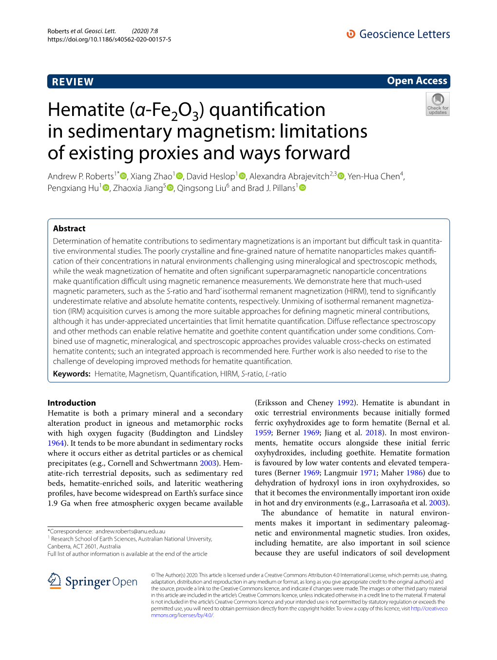 Hematite (Α-Fe2o3) Quantification in Sedimentary Magnetism