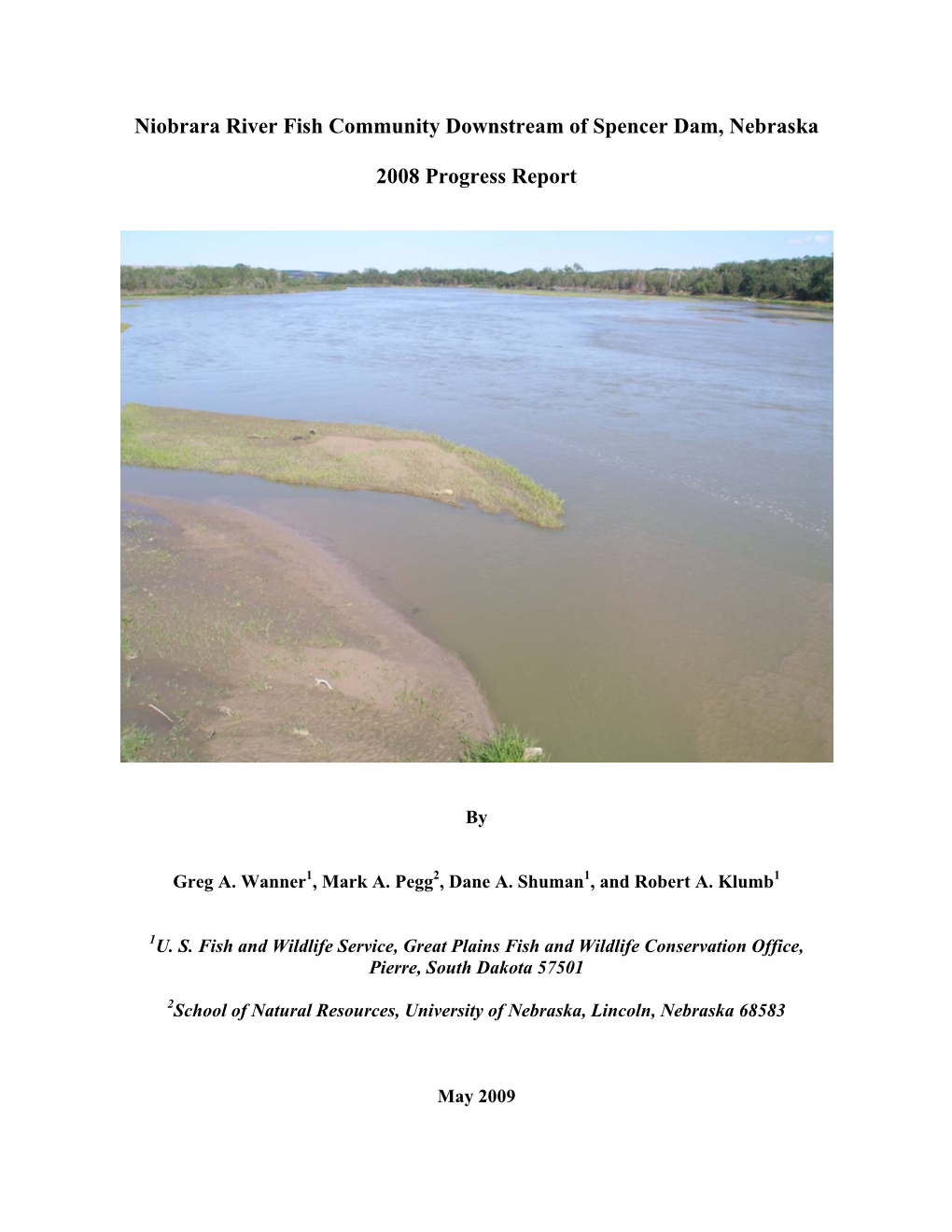 Niobrara River Fish Community Downstream of Spencer Dam, Nebraska