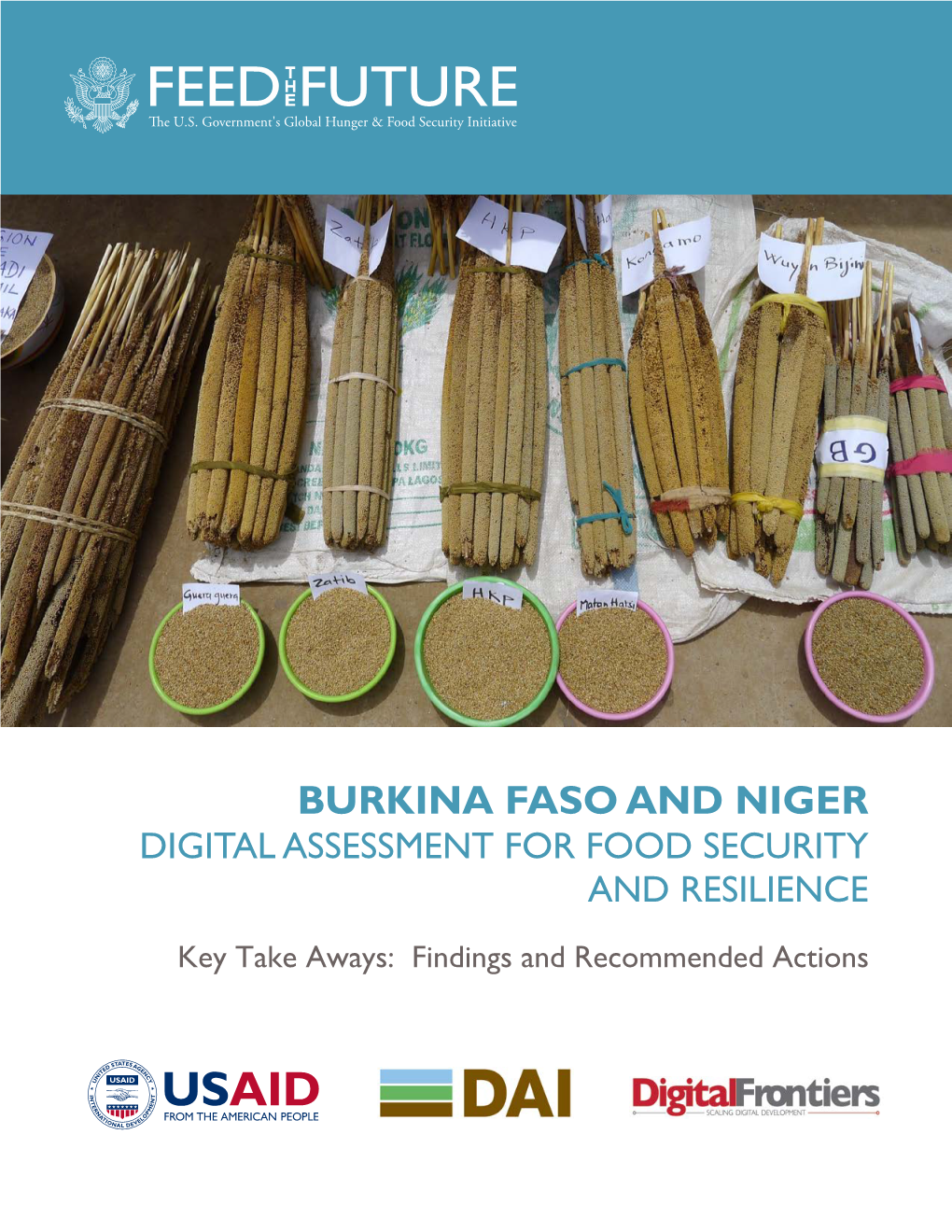 Burkina Faso and Niger Digital Assessment for Food Security and Resilience