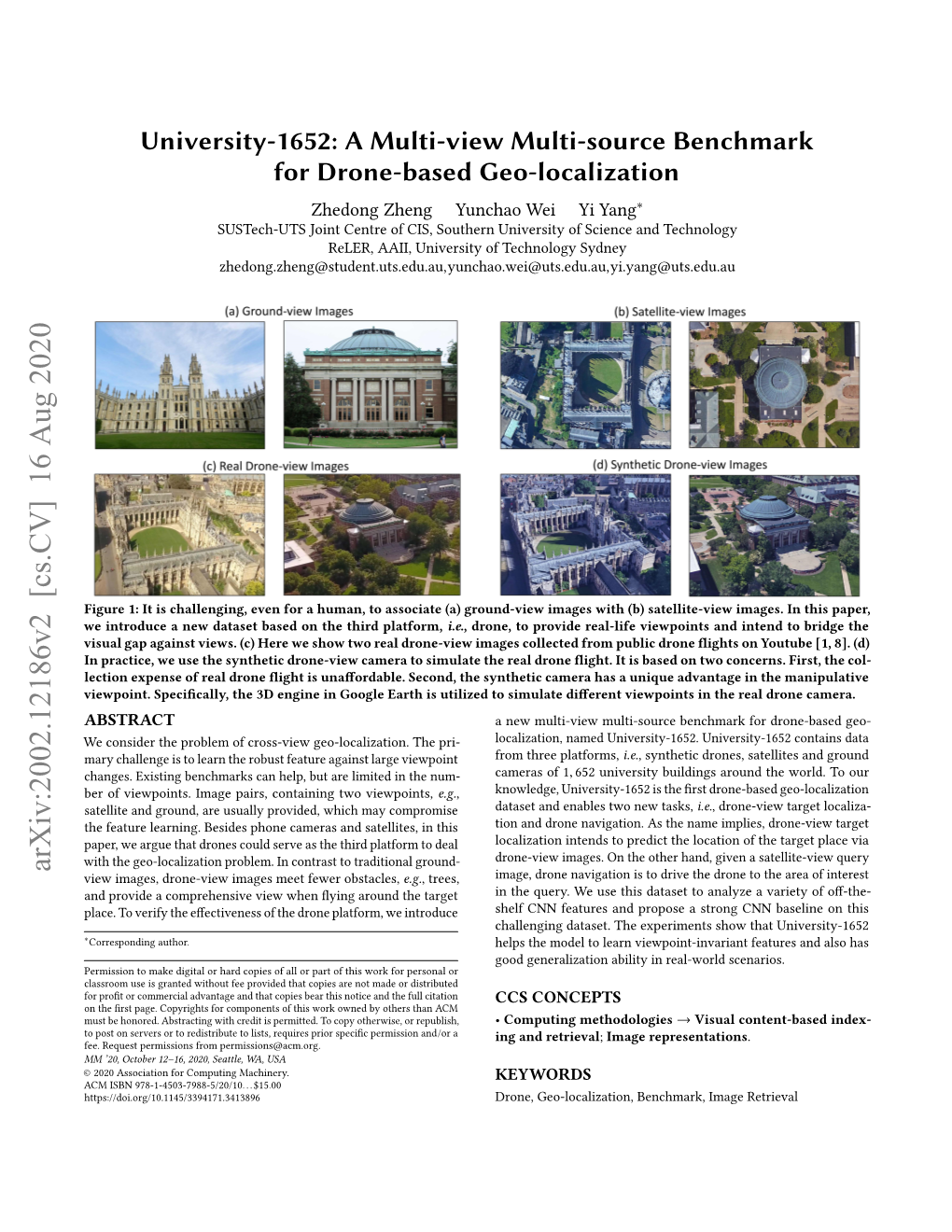 A Multi-View Multi-Source Benchmark for Drone-Based Geo-Localization