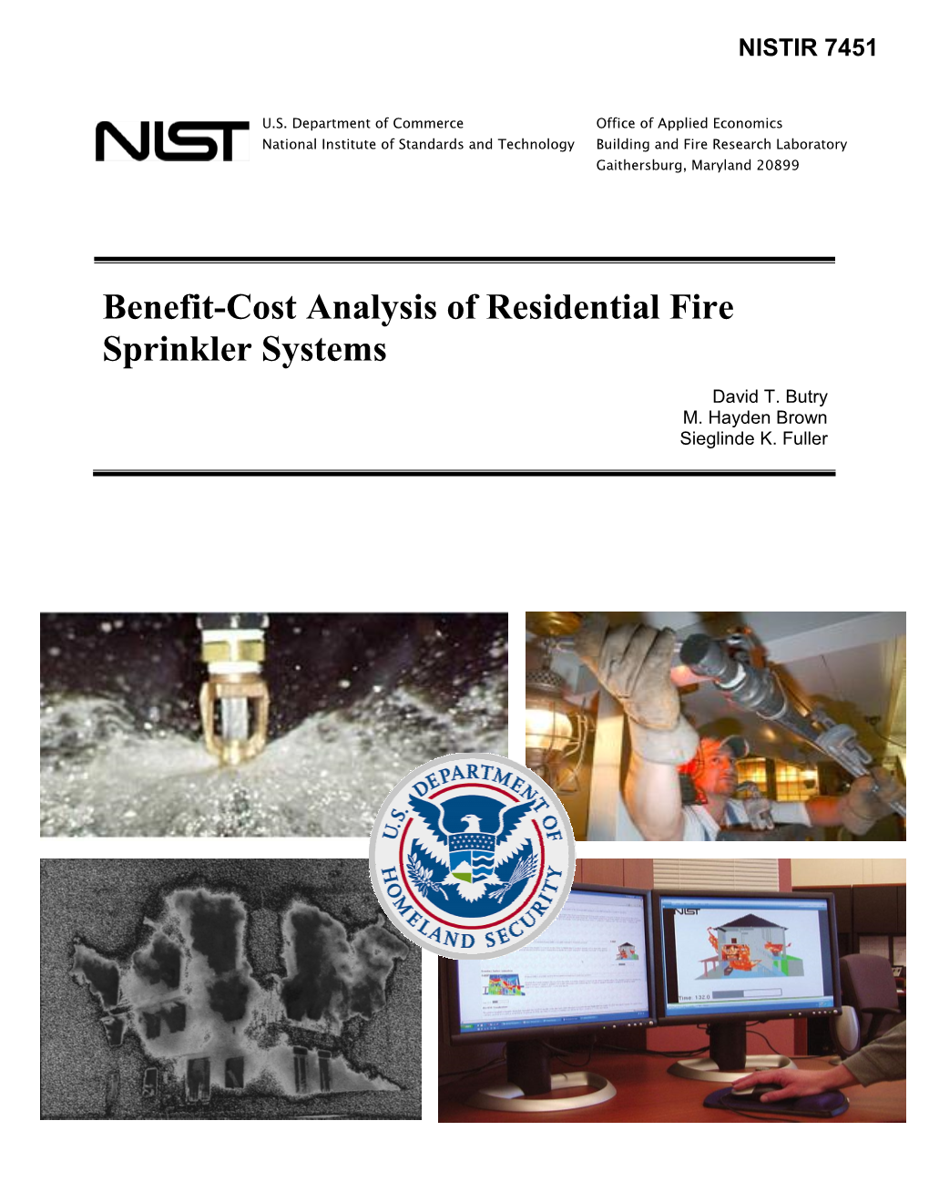 Benefit-Cost Analysis of Residential Fire Sprinkler Systems