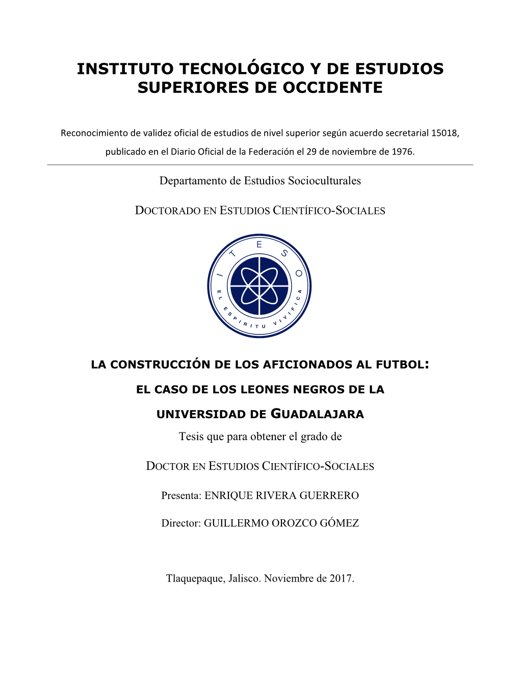 Instituto Tecnológico Y De Estudios Superiores De Occidente