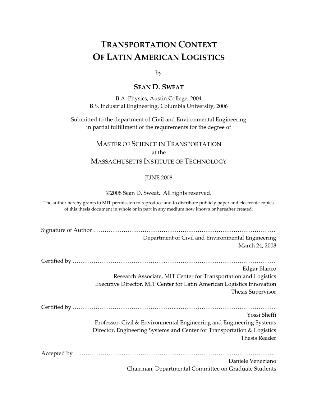 Transportation Context of Latin American Logistics