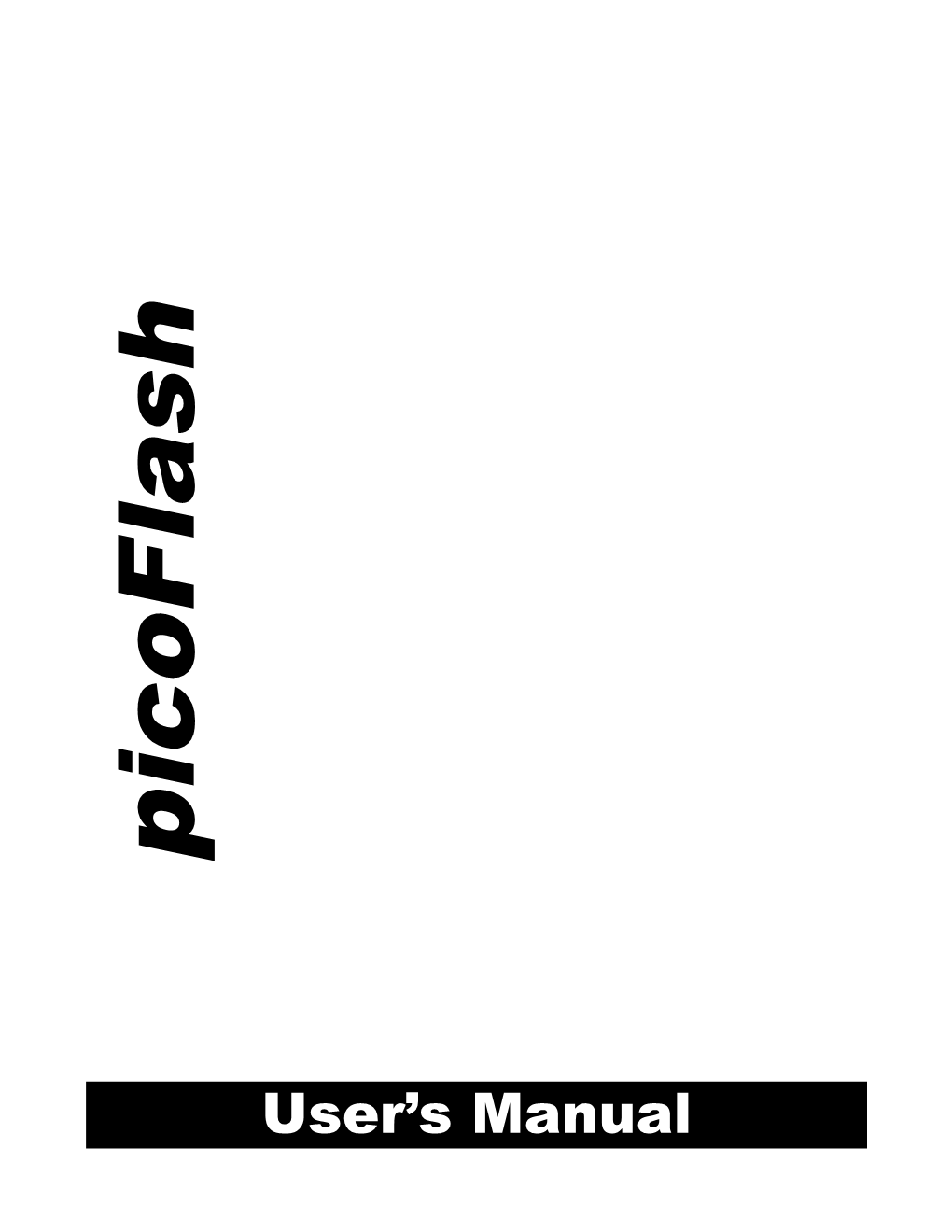 Picoflash User's Manual