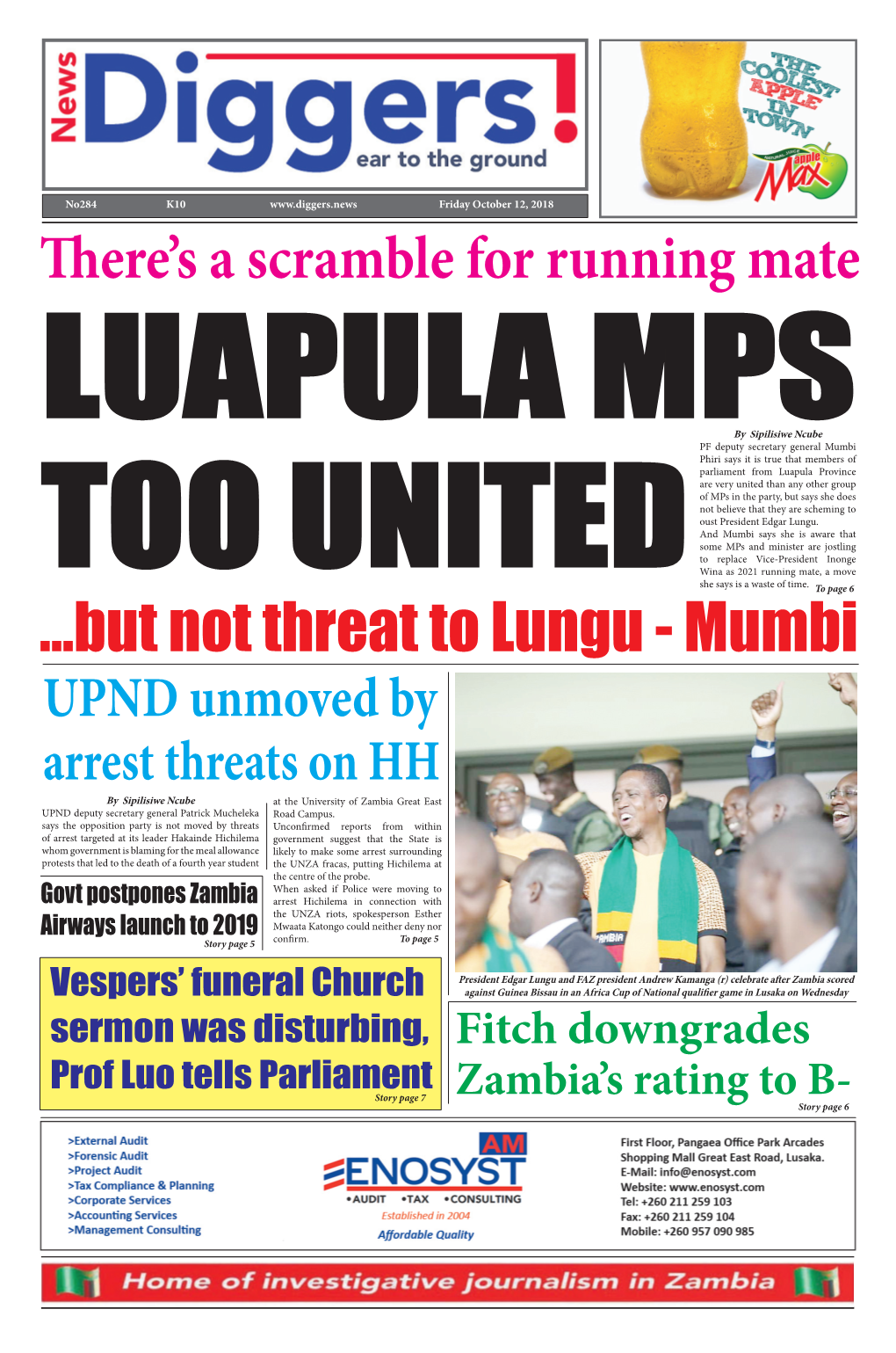But Not Threat to Lungu