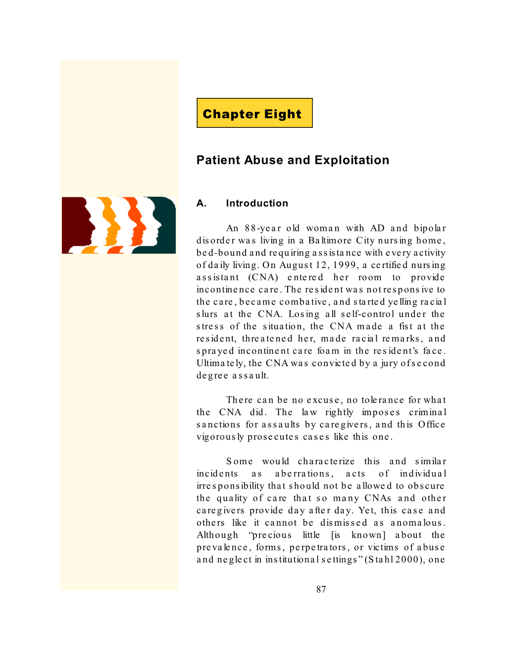 Chapter Eight Patient Abuse and Exploitation