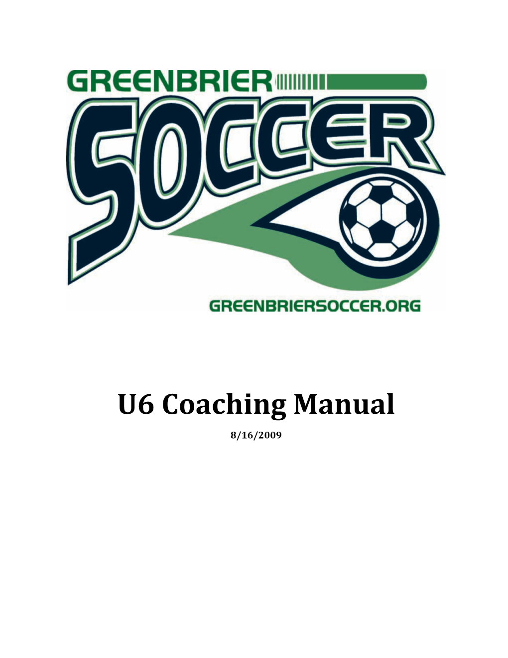 U6 Coaching Manual