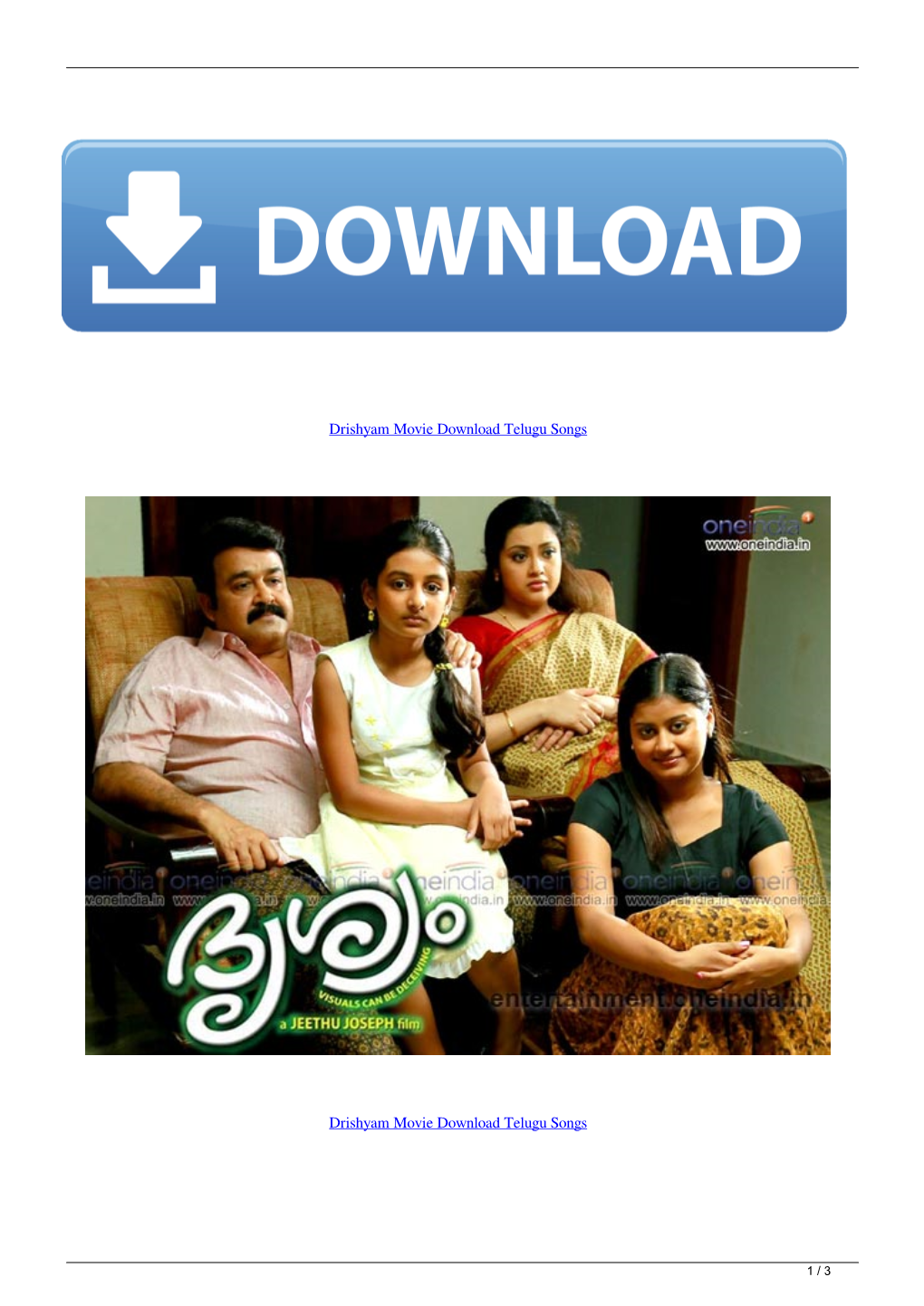 Drishyam Movie Download Telugu Songs