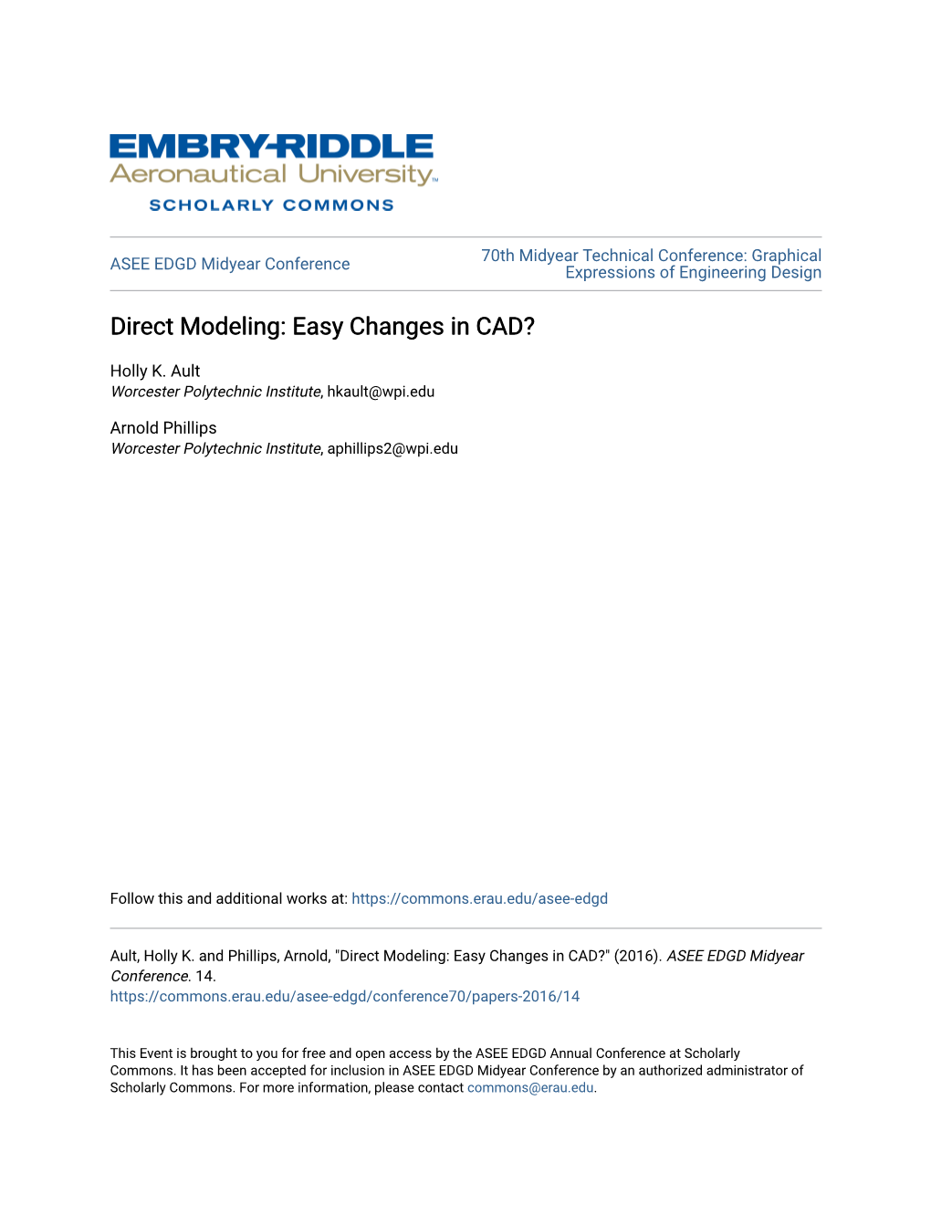 Direct Modeling: Easy Changes in CAD?