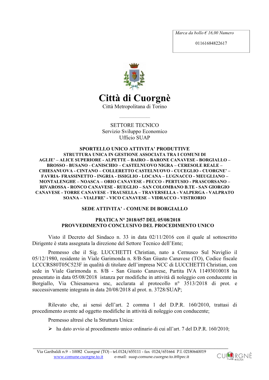 Città Di Cuorgnè Città Metropolitana Di Torino