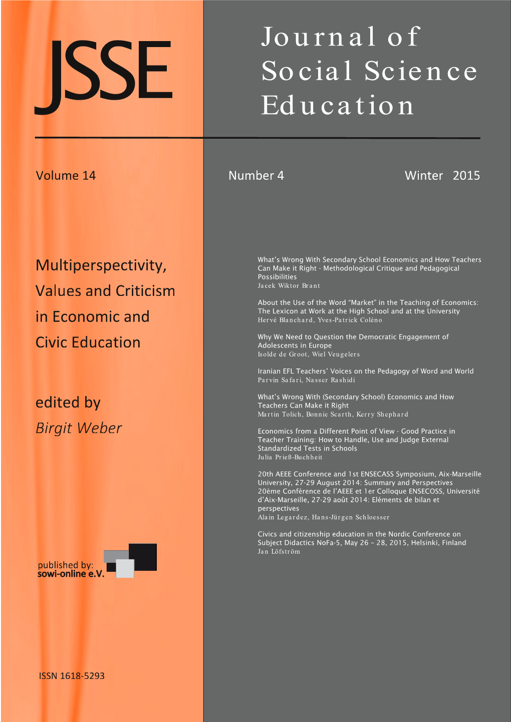 JSSE Journal of Social Science Education