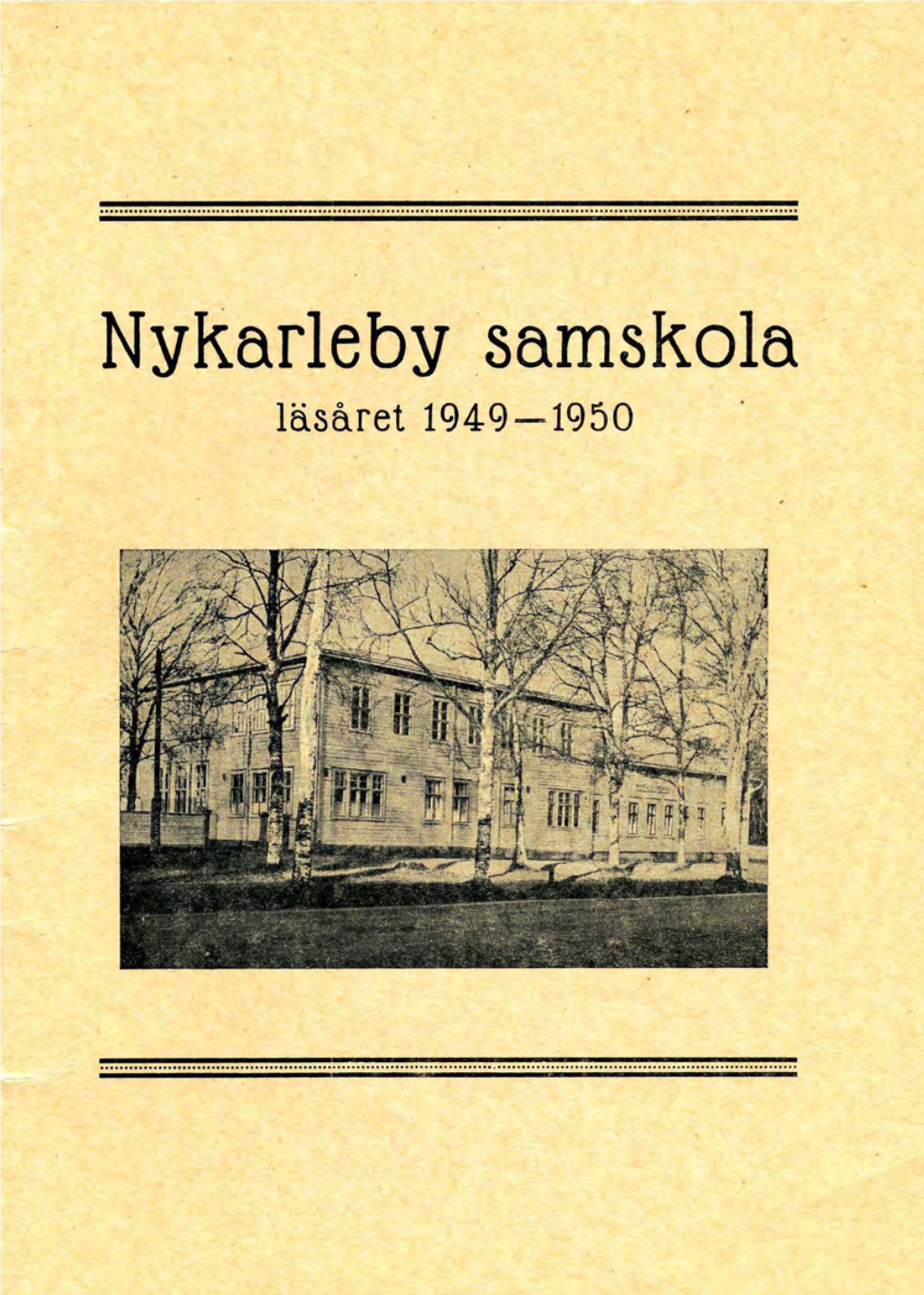 Nykarleby Samskola 1949-1950