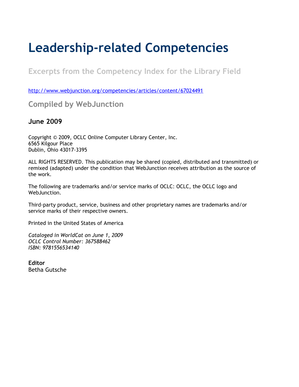 Library Management Competencies s1