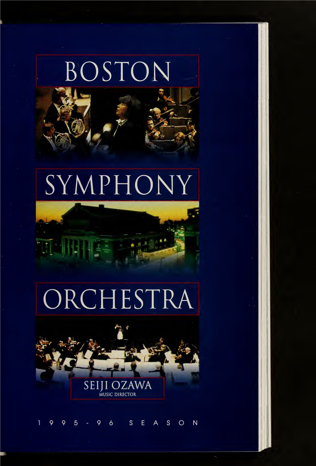 Boston Symphony Orchestra Concert Programs, Season 115, 1995-1996