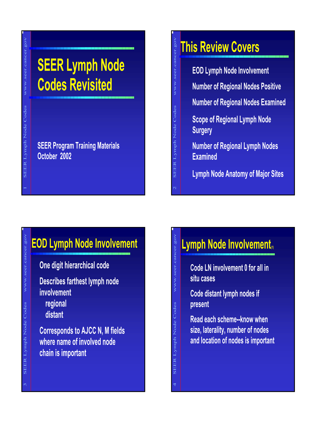 SEER Lymph Node Fields