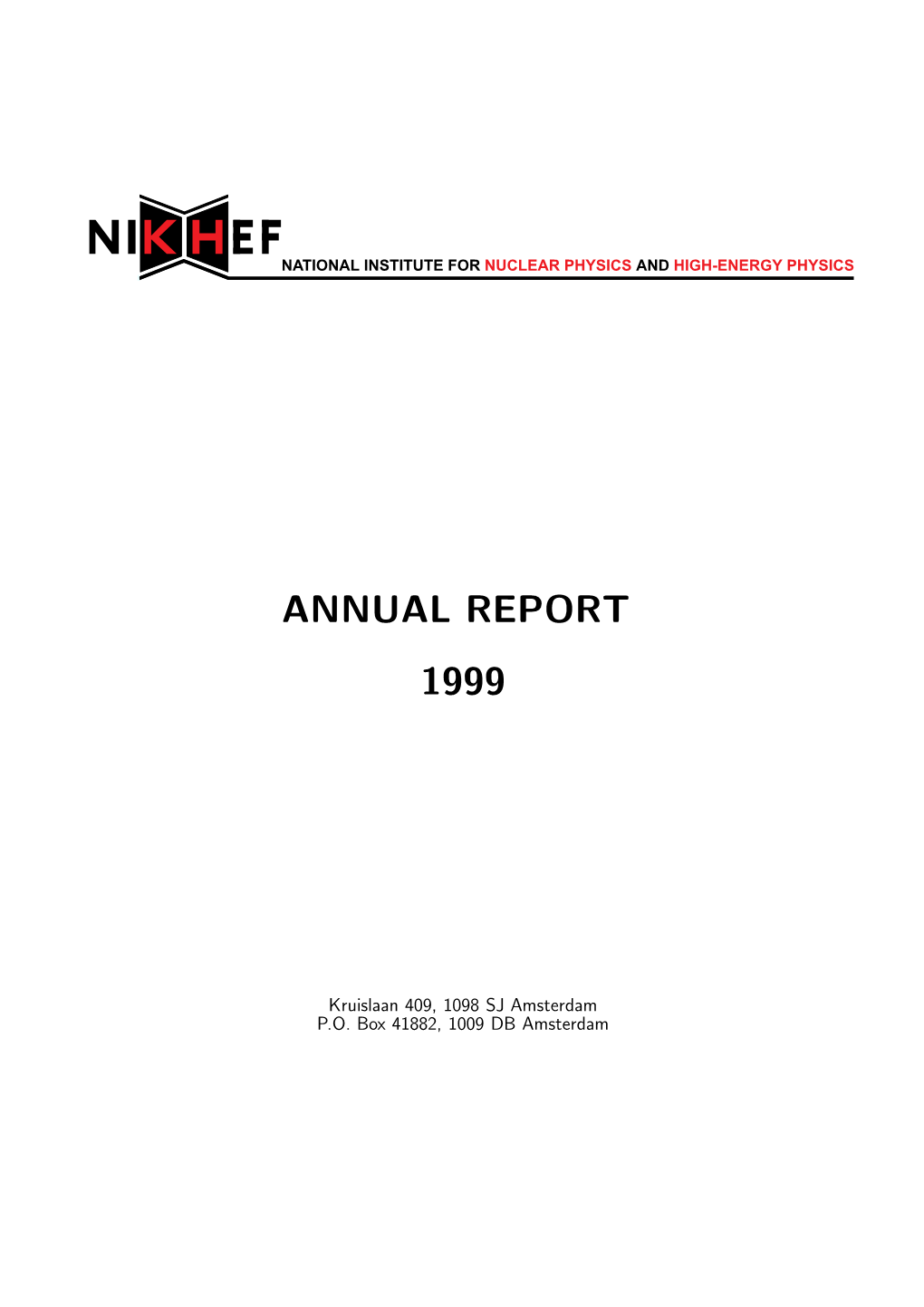 Annual Report 1999