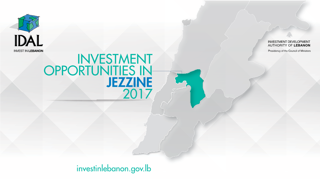 Investment Opportunities in Jezzine 2017