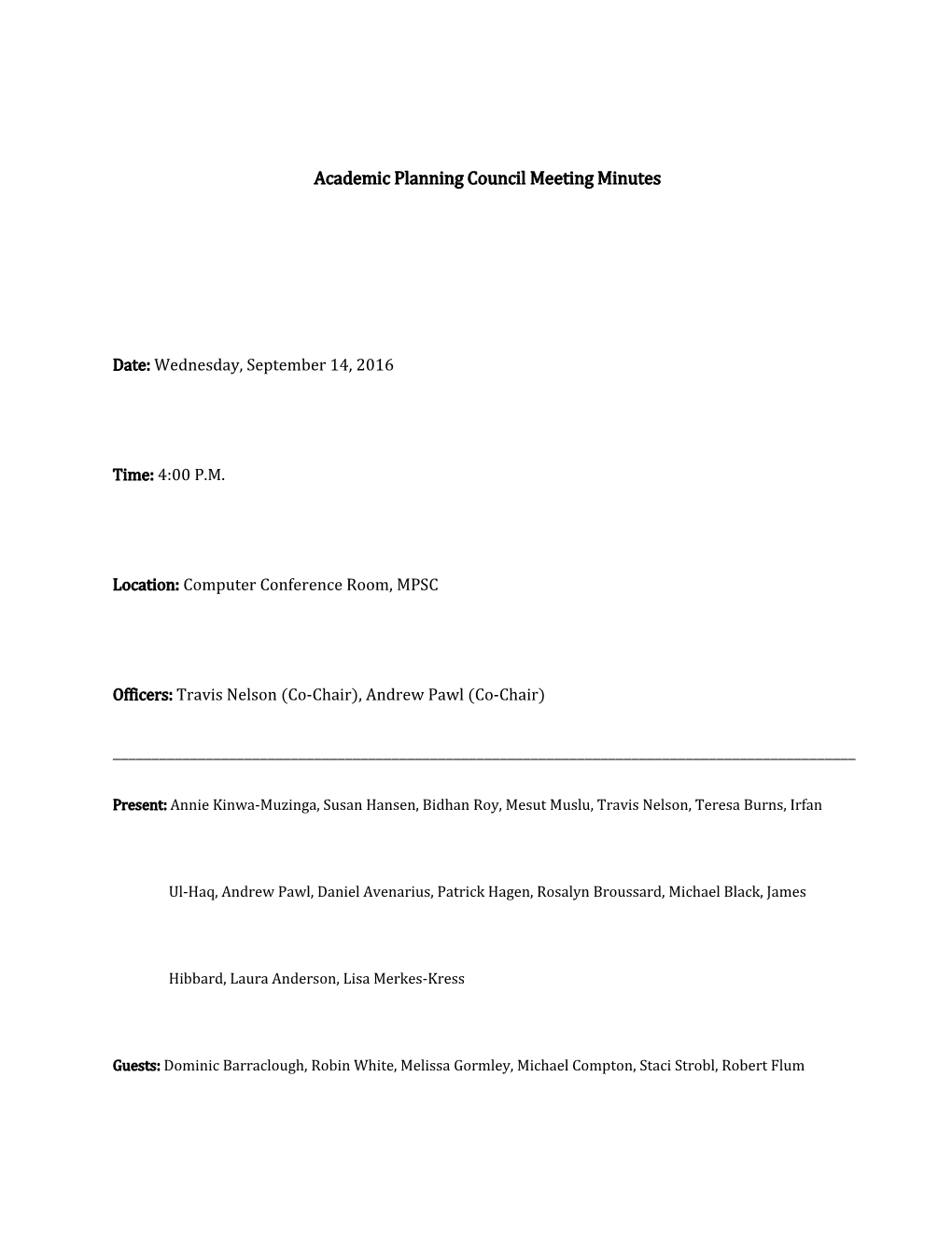 Academic Planning Council Meeting Minutes s1