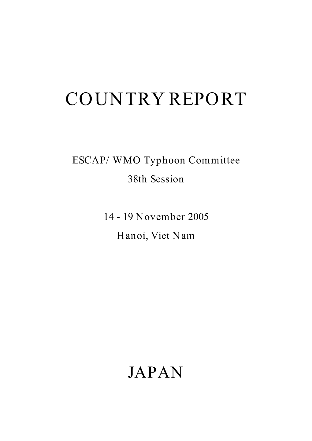 Country Report