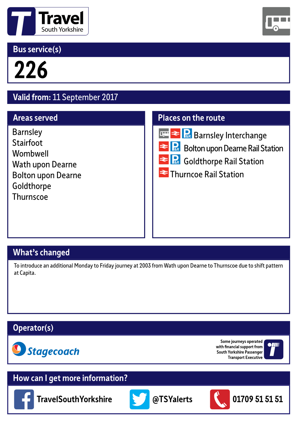 226 Barnsley Valid from 11 September 2017.Pdf