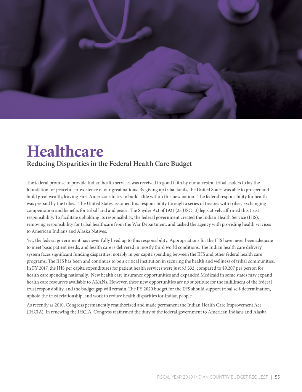 Healthcare Reducing Disparities in the Federal Health Care Budget