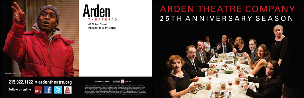 Arden Theatre Company 25Th Anniversary Season 40 N