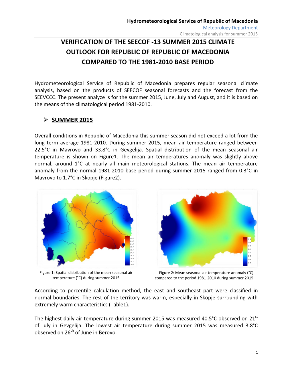 Hydrometeorological Service of Republic of Macedonia