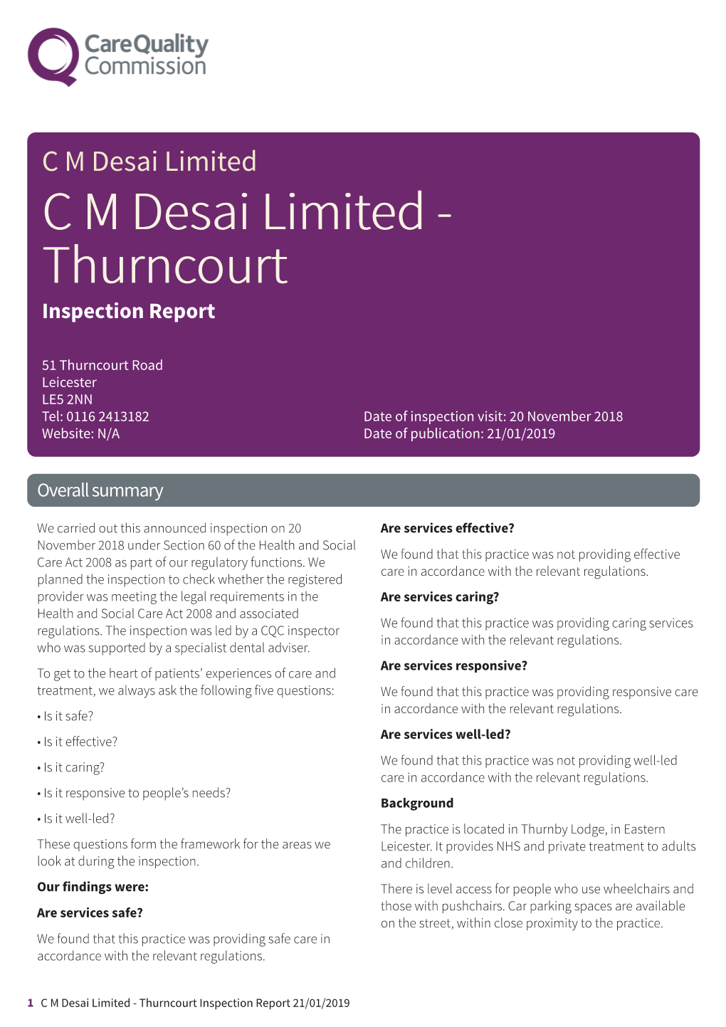 CM Desai Limited