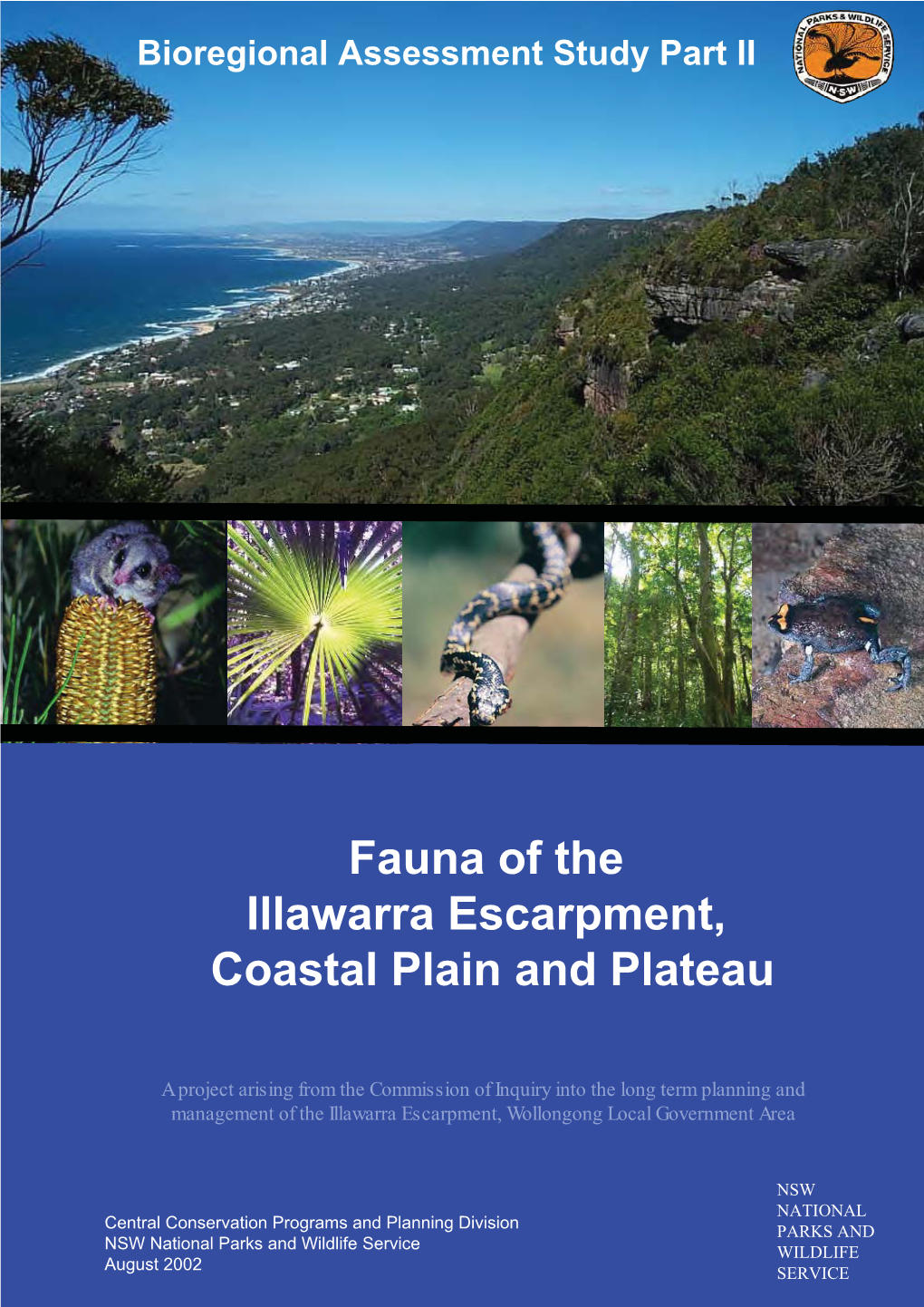 Fauna of the Illawarra Escarpment, Coastal Plain and Plateau