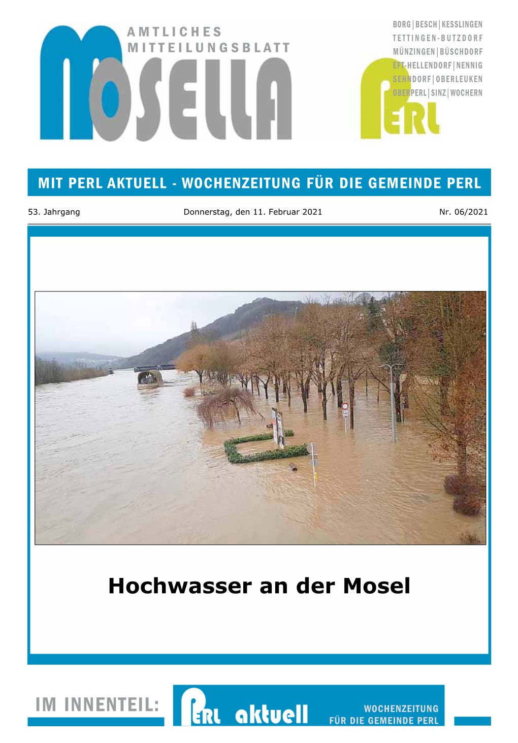 Hochwasser an Der Mosel