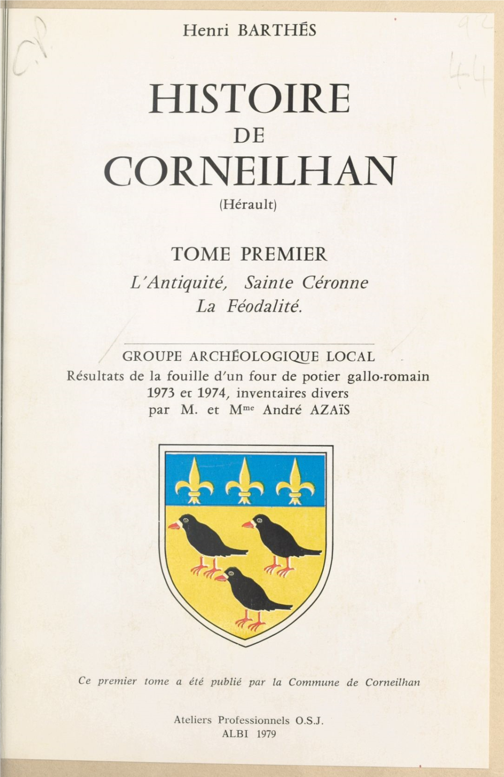 Histoire De Corneilhan, Hérault