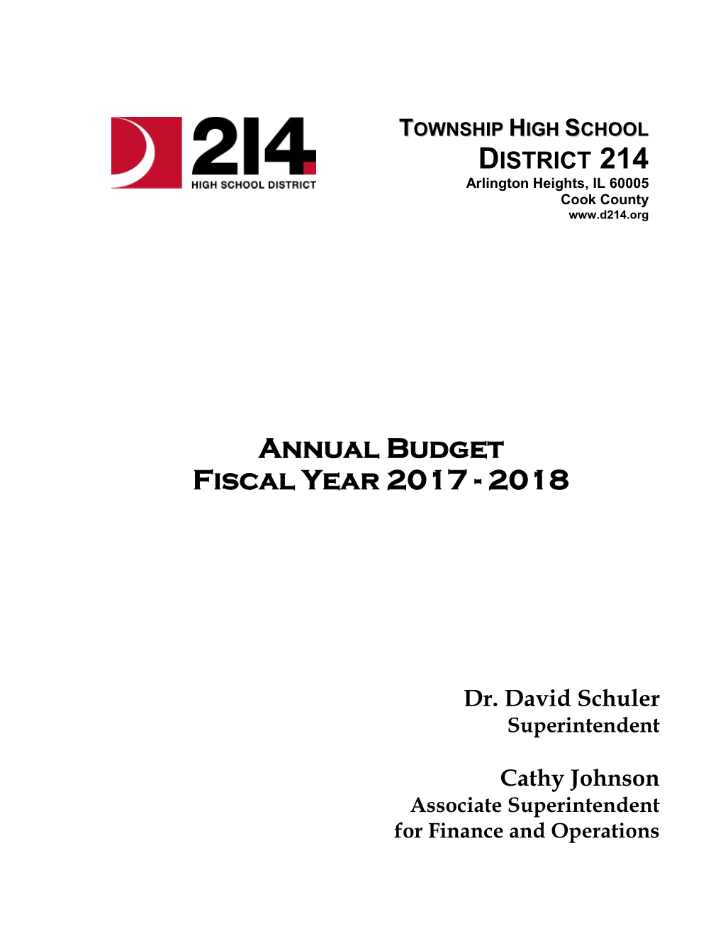 Annual Budget Fiscal Year 2017 - 2018