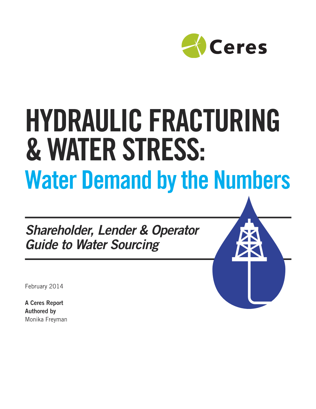 Hydraulic Fracturing & Water Stress