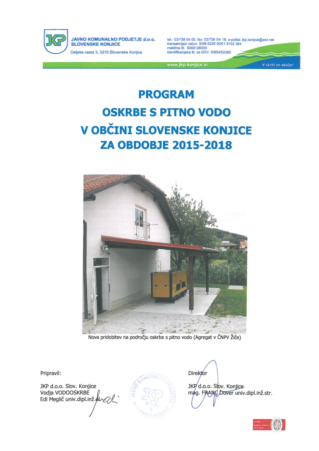 115082Program Oskrbe S Pitno Vodo V Občini Slovenske Konjice 2015