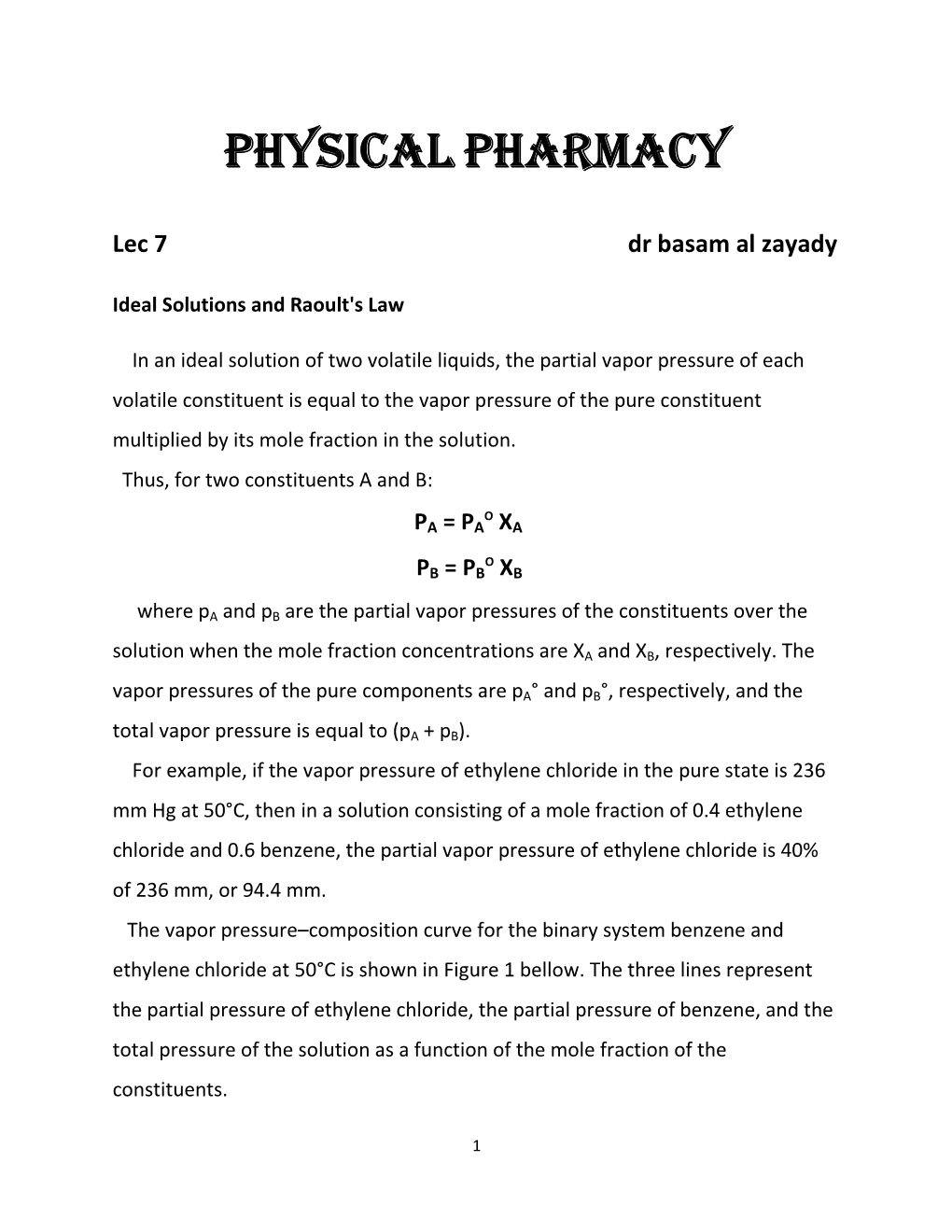 Physical Pharmacy