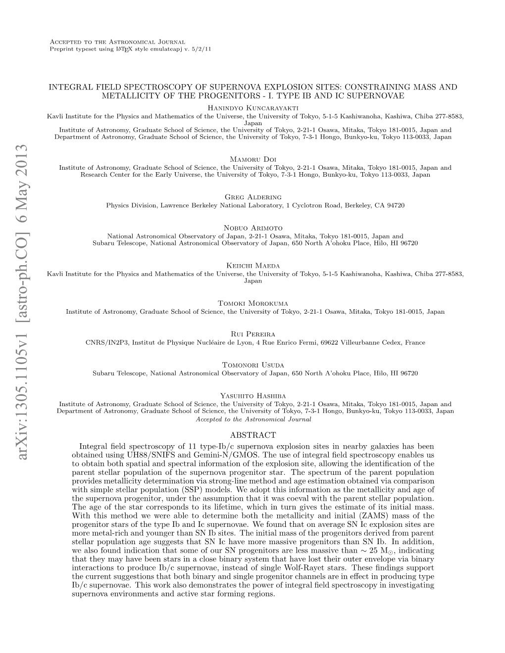 Integral Field Spectroscopy of Supernova Explosion Sites: Constraining Mass and Metallicity of the Progenitors-I. Type Ib and Ic Supernovae