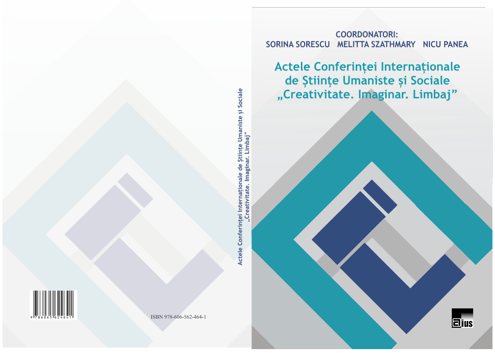 Actele Conferinței Internaționale De Științe Umaniste Și Sociale „Creativitate