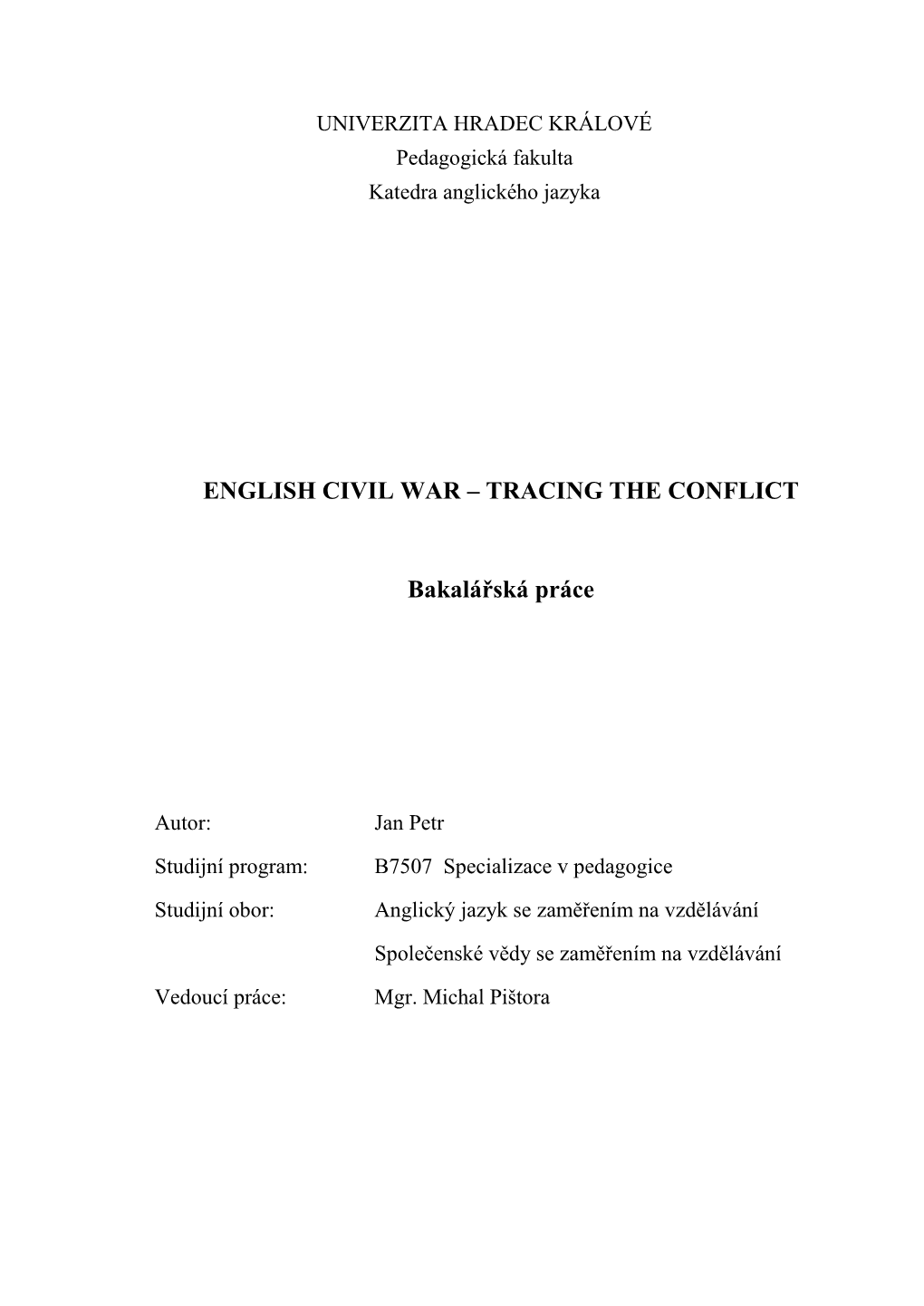 English Civil War – Tracing the Conflict