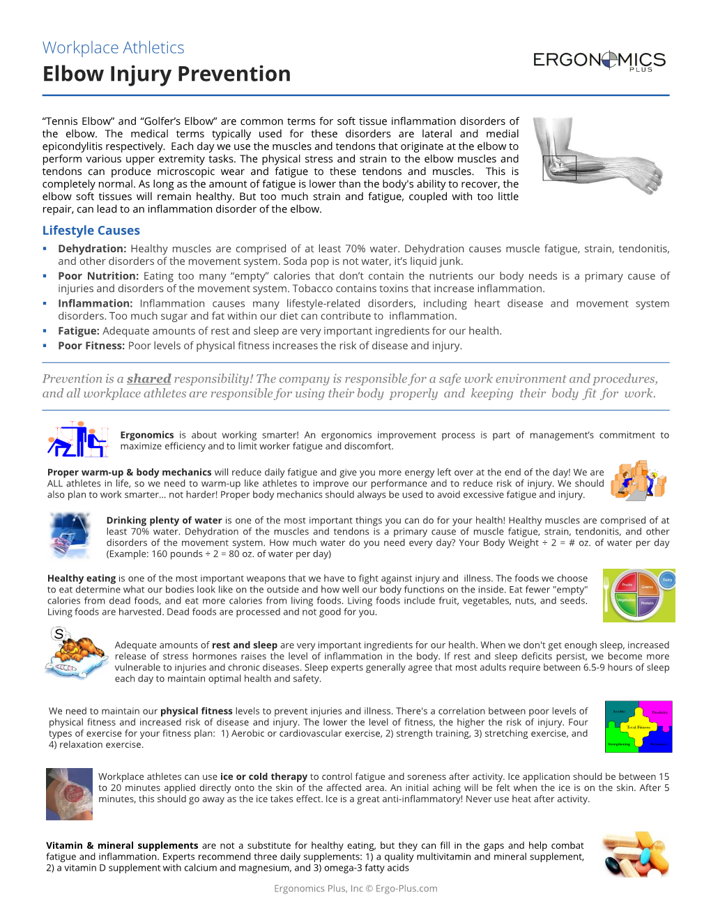 Workplace Athletics Elbow Injury Prevention
