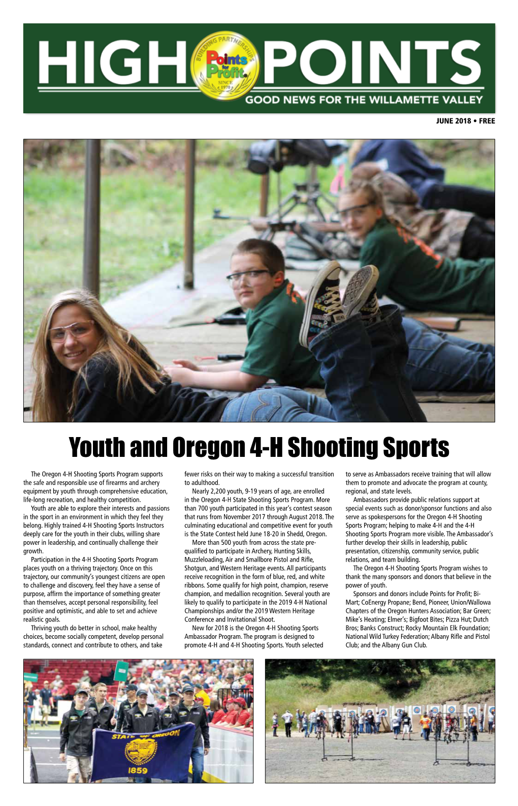 Youth and Oregon 4-H Shooting Sports