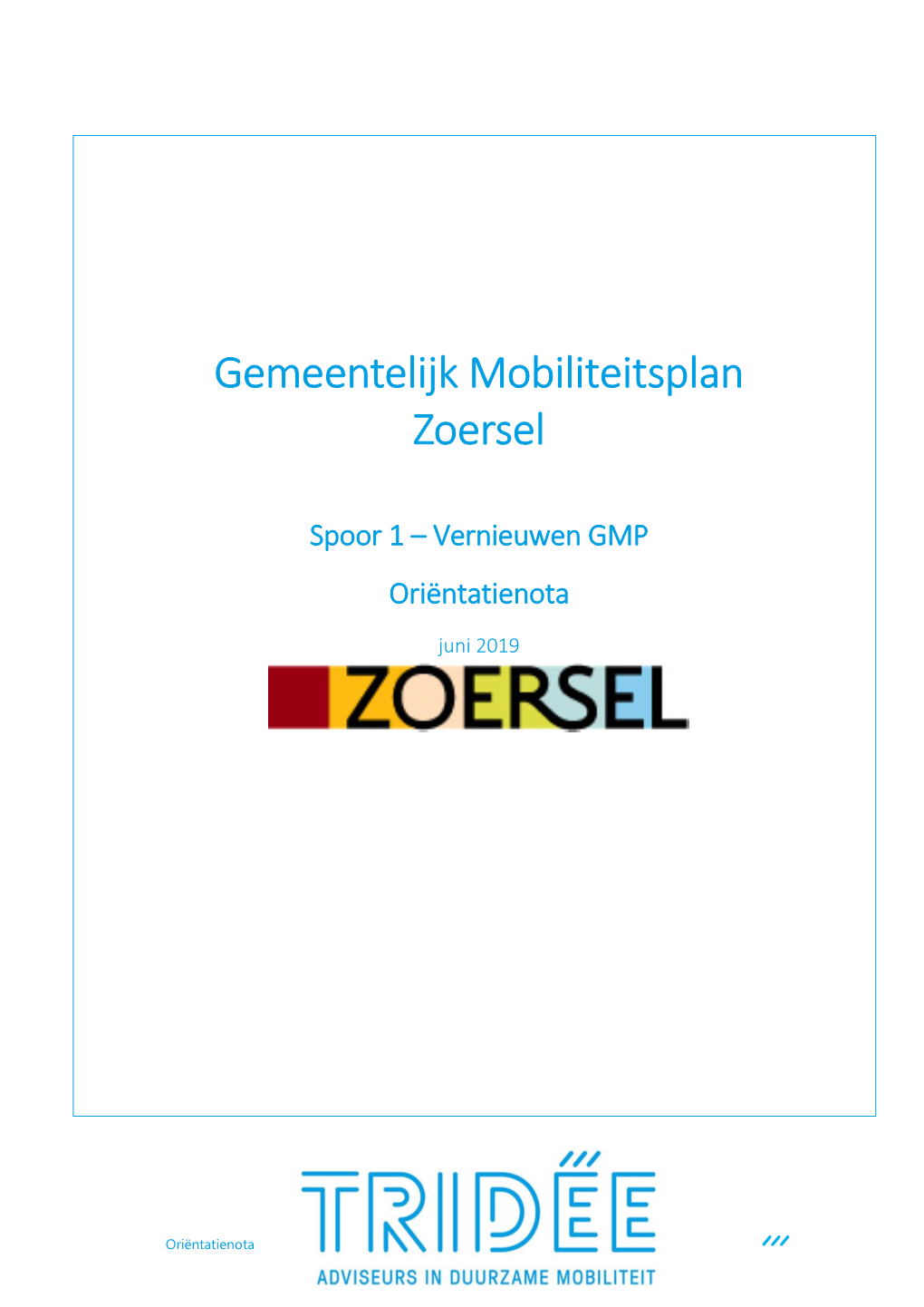 Gemeentelijk Mobiliteitsplan Zoersel