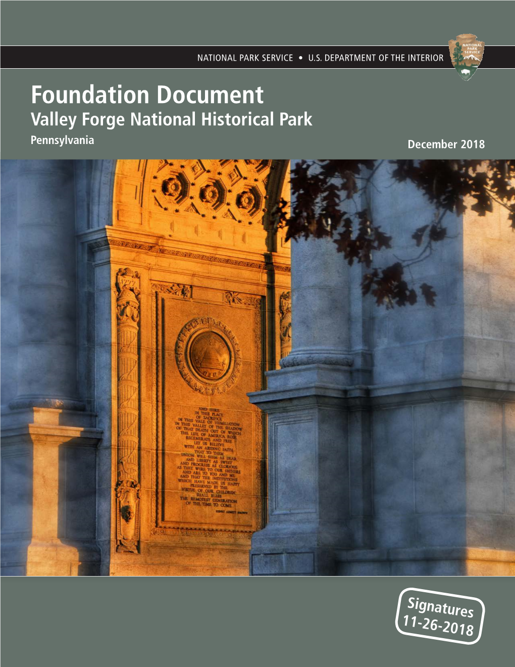 Valley Forge National Historical Park Foundation Document