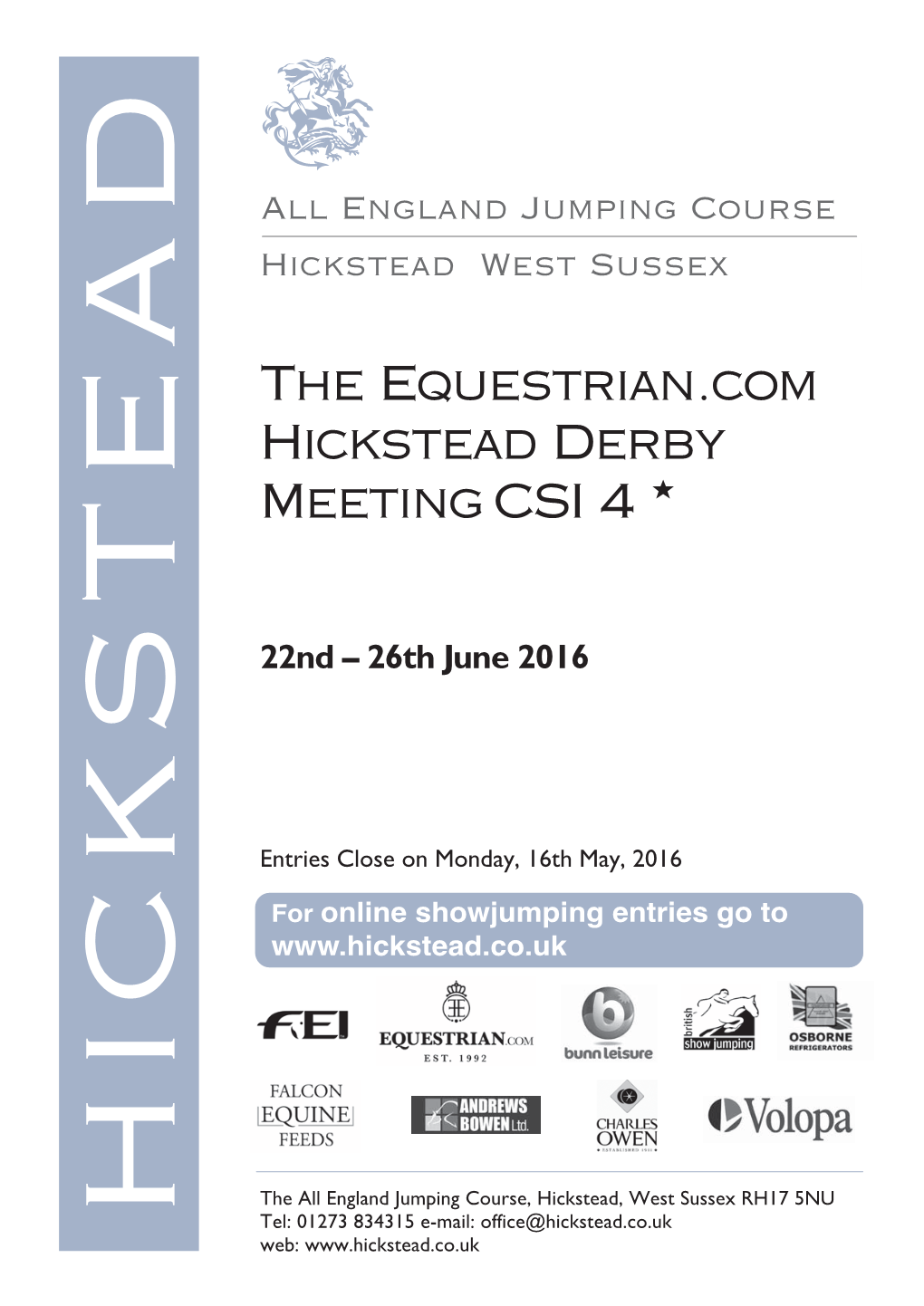 The Equestrian.Com Hickstead Derby Meeting CSI 4 *