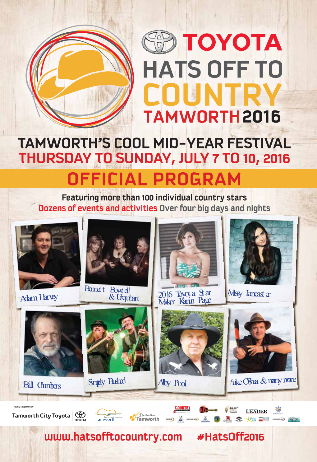 OFFICIAL PROGRAM Featuring More Than 100 Individual Country Stars Dozens of Events and Activities Over Four Big Days and Nights