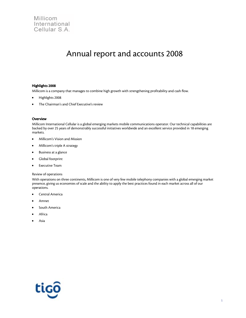 Annual Report and Accounts 2008